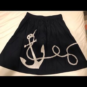 JCrew Anchor skirt with pockets